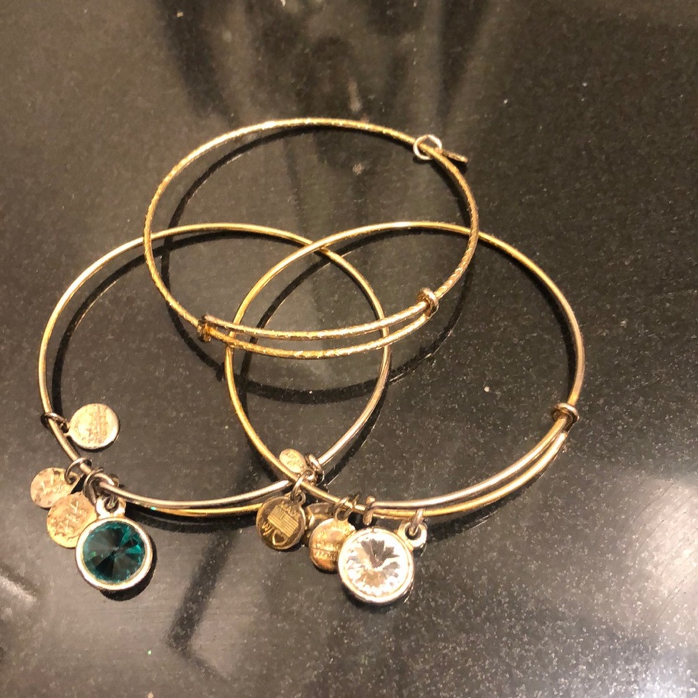 Alex and Ani Bangle Gem Bangle set